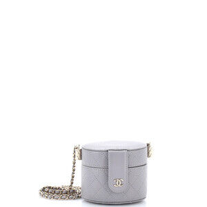 Chanel Mini CC Allure Vanity Case with Chain Quilted Lambskin